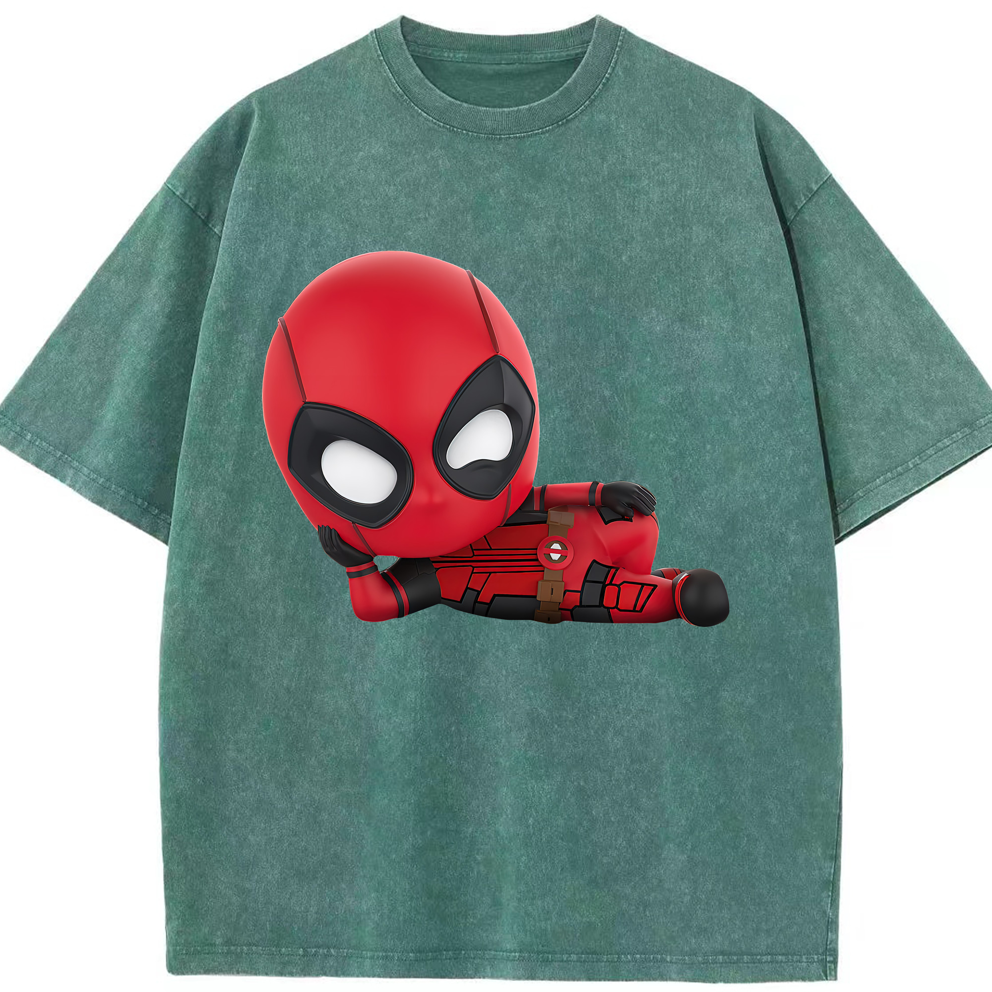 （画像用） Deadpool デッドプール 綿100% ヴィンテージ風 半袖Tシャツ（フロントプリント）